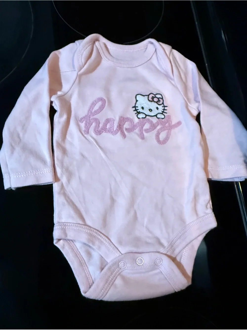 Hello Kitty Baby Bodysuit Duo - Red & Light Pink 3mos